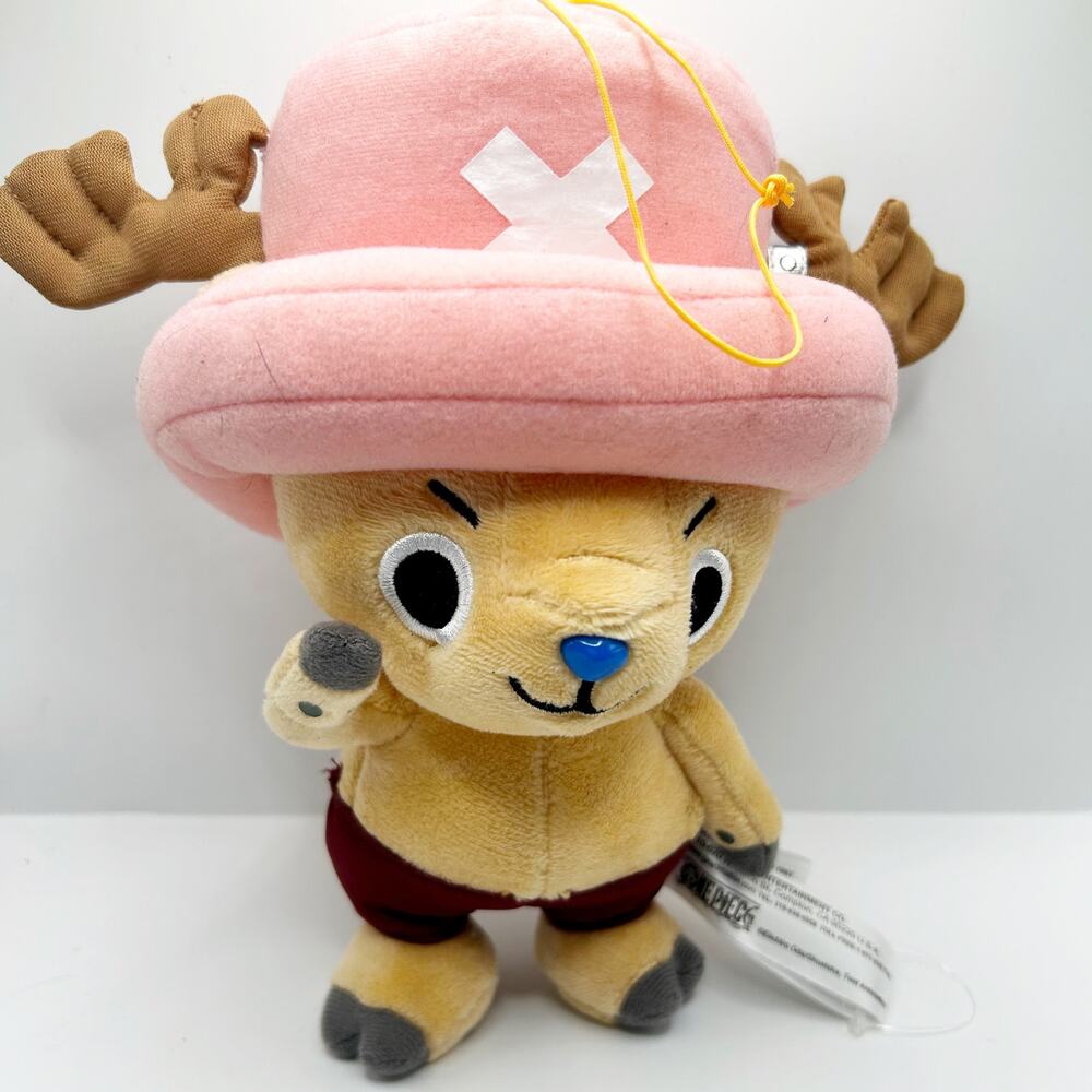 Tony Tony Chopper Anime Plush One Piece Pink Hat GE Animation 8” EUC